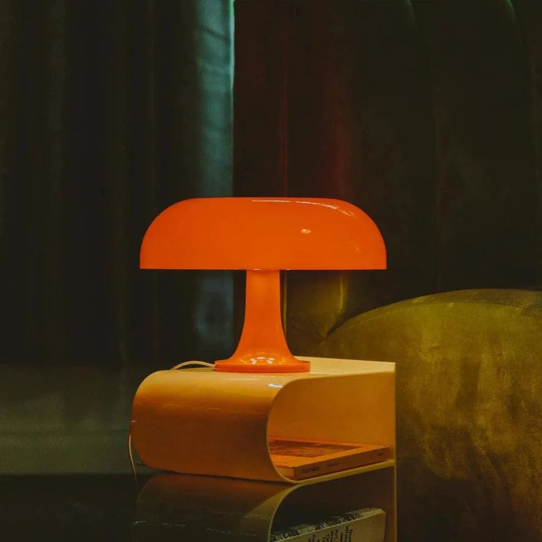 AuraGlow™ Retro Mushroom Lamp – Mid-Century Design Masterpiece